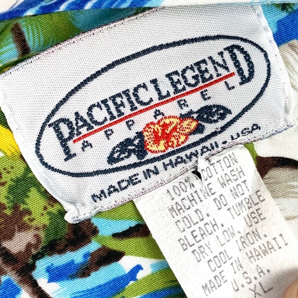 Vintage Pacific Legend Hawaiian Dress Aloha Print SZ XL - Picture 4 of 4